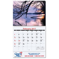 Coil Bound Scenic Water Monthly Wall Calendar